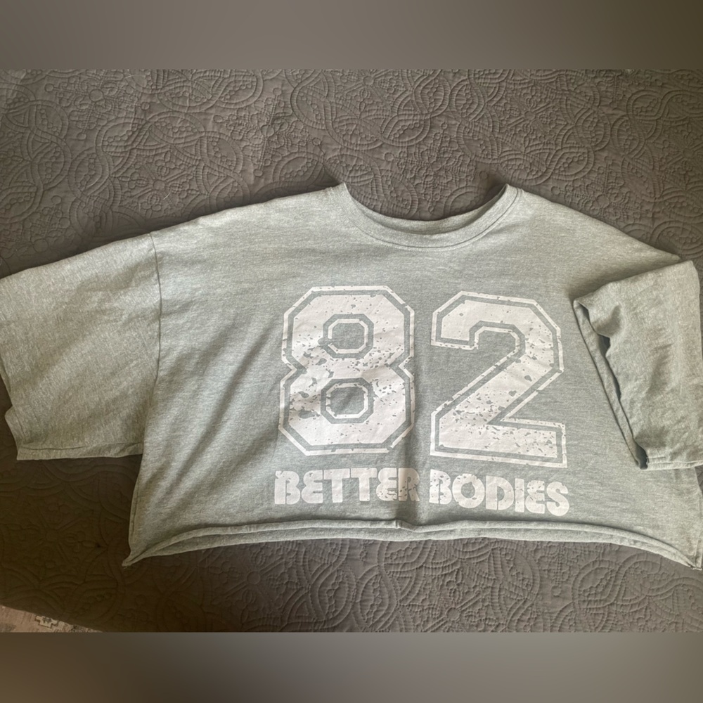 Better Bodies Cropped Graphic Tee NWOT